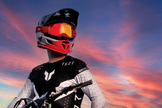 THOR Reflex Sport offroad full face helmet with MIPS in black and red, size XL, designed for adult motocross riding