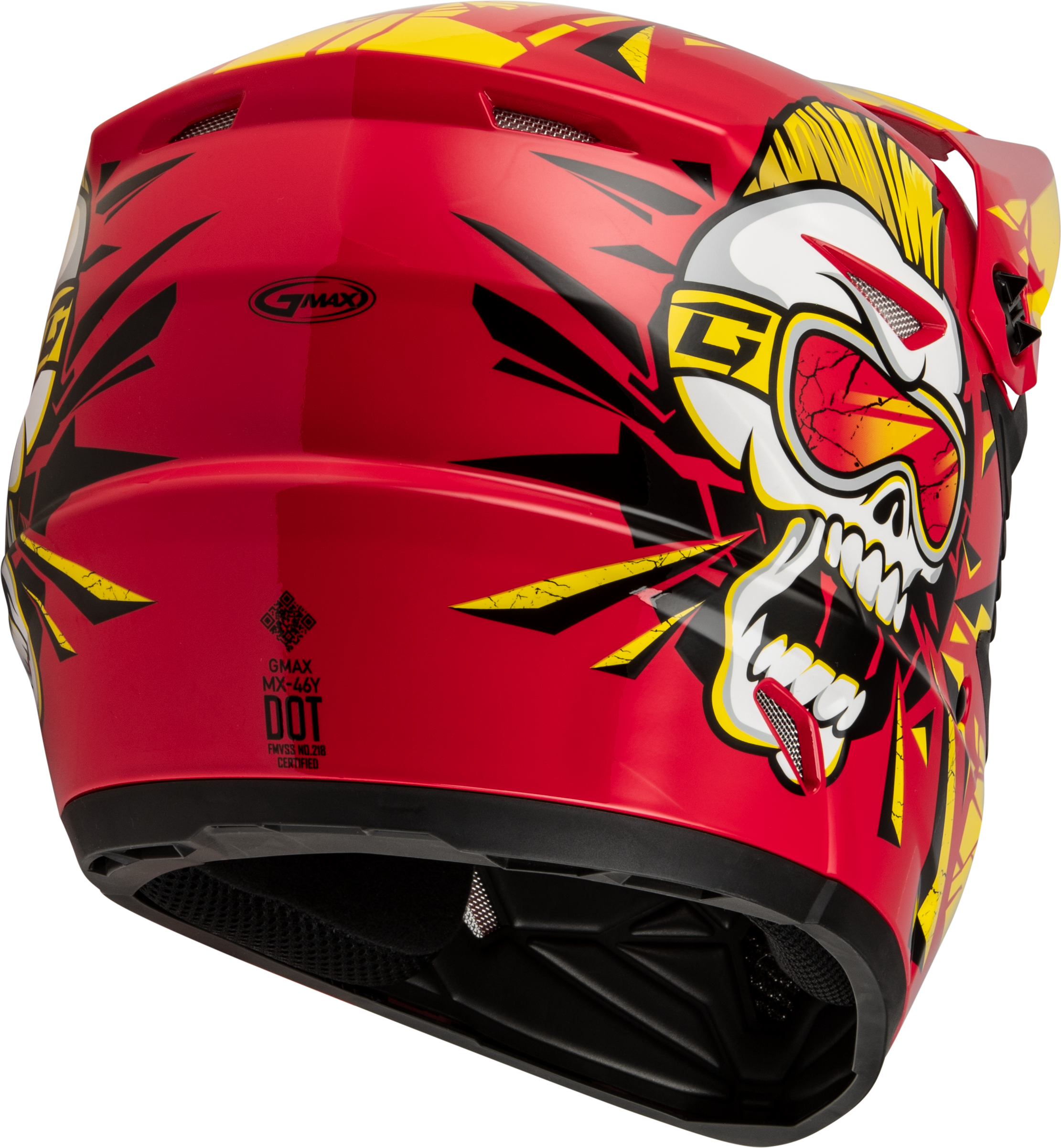 Youth Mx 46y Unstable Helmet Red/Yellow Yl
