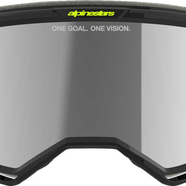 ALPINESTARS GOGGLES Vision 5 Goggle - Hollow - Charcoal/Yellow Fluo - Silver Mirror Lens 5102225-1470