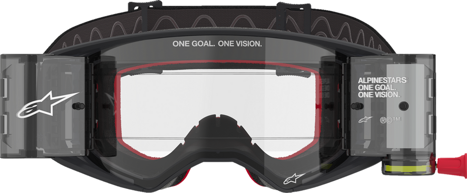 ALPINESTARS GOGGLES Supertech Roll-Off Goggle - Corp - Black/Gray - Clear Lens 5100425-1518