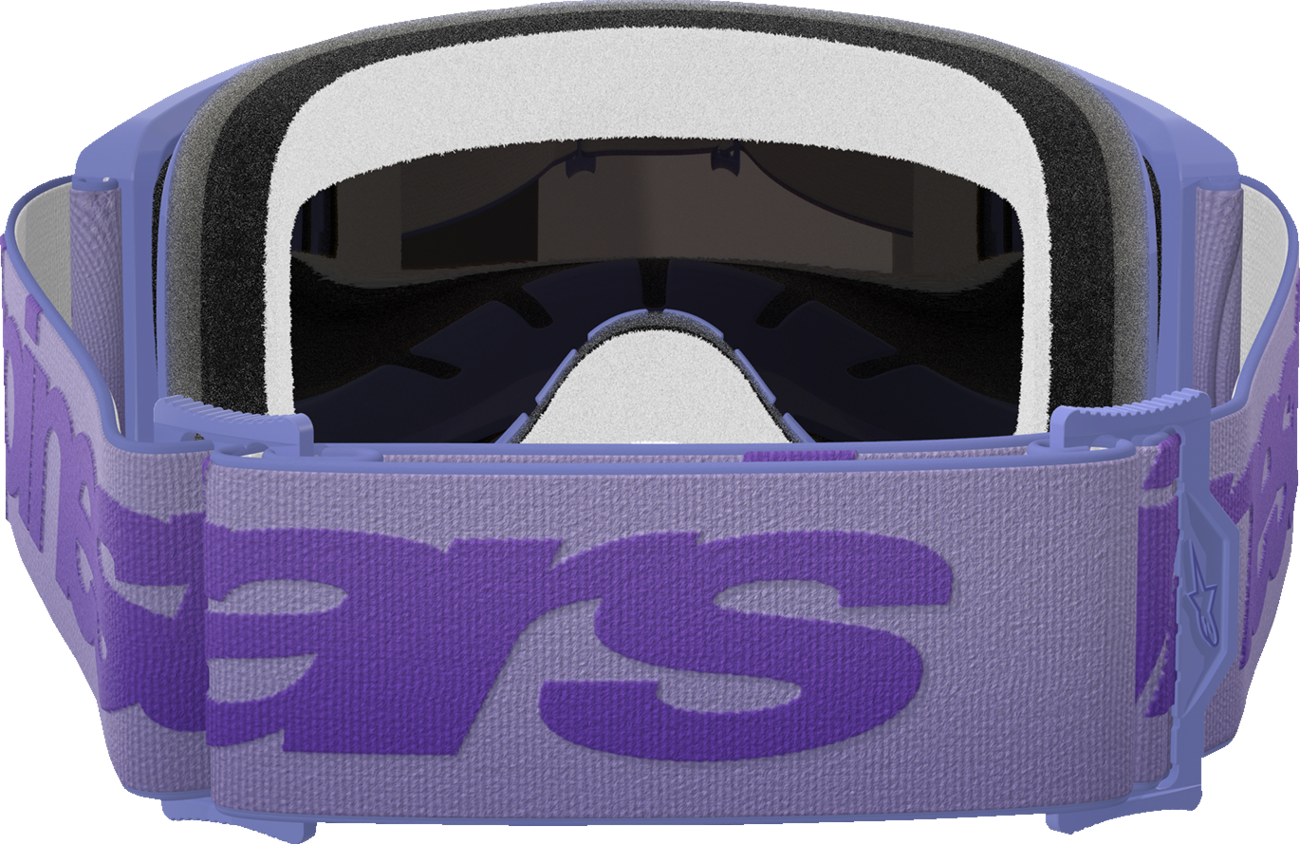 ALPINESTARS GOGGLES Vision 5 Goggle - Wordmark - Purple - Blue Mirror Lens 5102425-3116