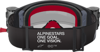 ALPINESTARS GOGGLES Supertech Roll-Off Goggle - Corp - Black/Gray - Clear Lens 5100425-1518