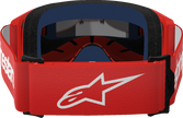 ALPINESTARS GOGGLES Vision 3 Goggle - Wordmark - Red - Silver Mirror Lens 5103325-3094