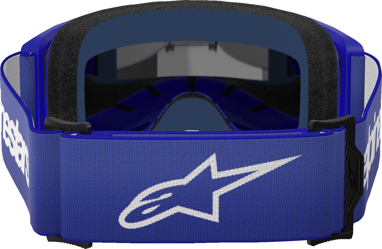 ALPINESTARS GOGGLES Vision 3 Goggle - Wordmark - Blue - Silver Mirror Lens 5103225-7266