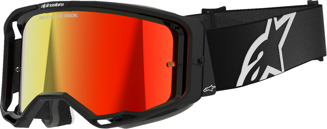 ALPINESTARS GOGGLES Vision 8 Goggle - Corp - Black - Red Mirror Lens 5101625-1446