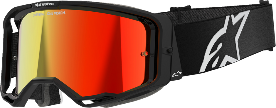 ALPINESTARS GOGGLES Vision 8 Goggle - Corp - Black - Red Mirror Lens 5101625-1446