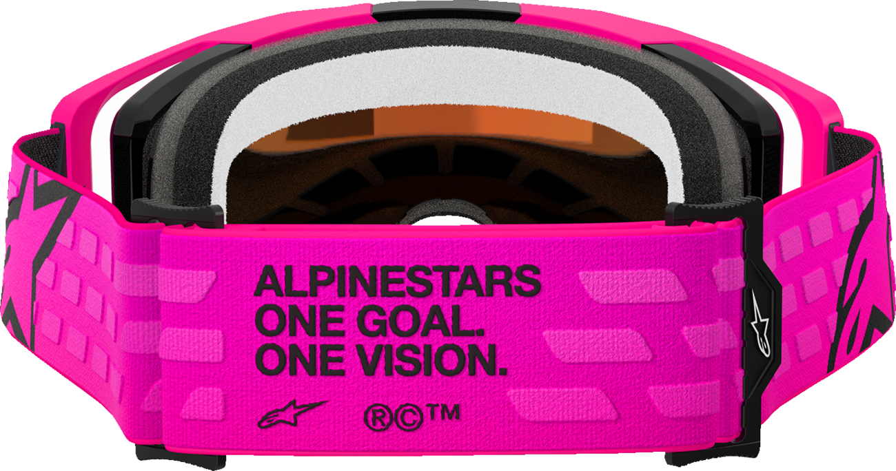 ALPINESTARS GOGGLES Vision 8 Goggle - Corp - Pink - Red Mirror Lens 5101625-3083