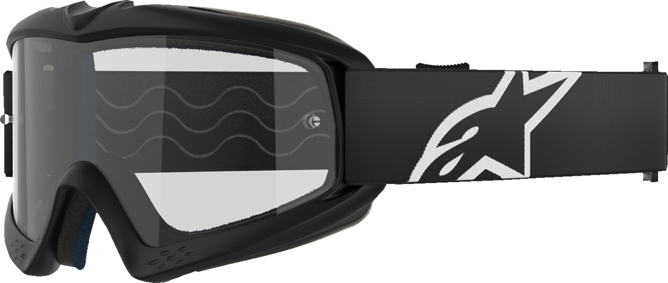 ALPINESTARS GOGGLES Youth Vision Goggle - Corp - Black - Clear Lens 5140125-1425