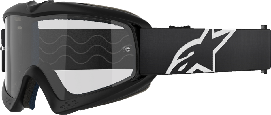 ALPINESTARS GOGGLES Youth Vision Goggle - Corp - Black - Clear Lens 5140125-1425
