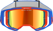 ALPINESTARS GOGGLES Vision 8 Goggle - Wordmark - Blue/Orange - Red Mirror 5101325-7303