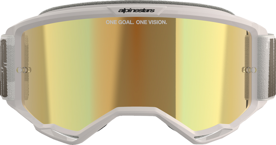 ALPINESTARS GOGGLES Vision 5 Goggle - Hollow - Wind - Gold Mirror Lens 5102225-7311