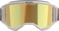 ALPINESTARS GOGGLES Vision 5 Goggle - Hollow - Wind - Gold Mirror Lens 5102225-7311