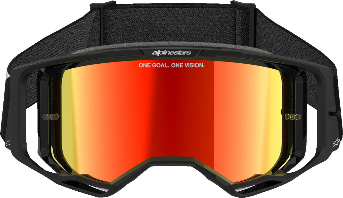 ALPINESTARS GOGGLES Vision 8 Goggle - Corp - Black - Red Mirror Lens 5101625-1446