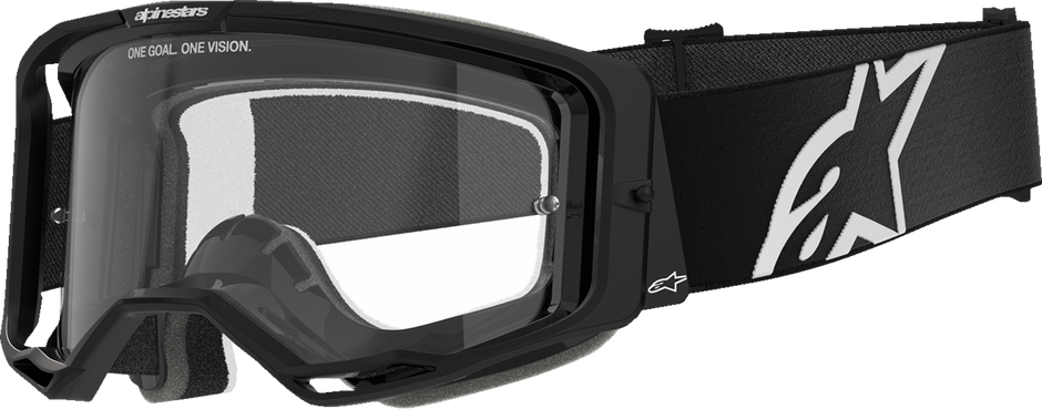 ALPINESTARS GOGGLES Vision 8 Goggle - Corp - Black - Clear Lens 5100825-1425
