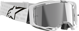 ALPINESTARS GOGGLES Vision 8 Goggle - Corp - White - Silver Mirror Lens 5101625-2055