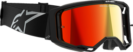 ALPINESTARS GOGGLES Vision 8 Goggle - Corp - Black - Red Mirror Lens 5101625-1446