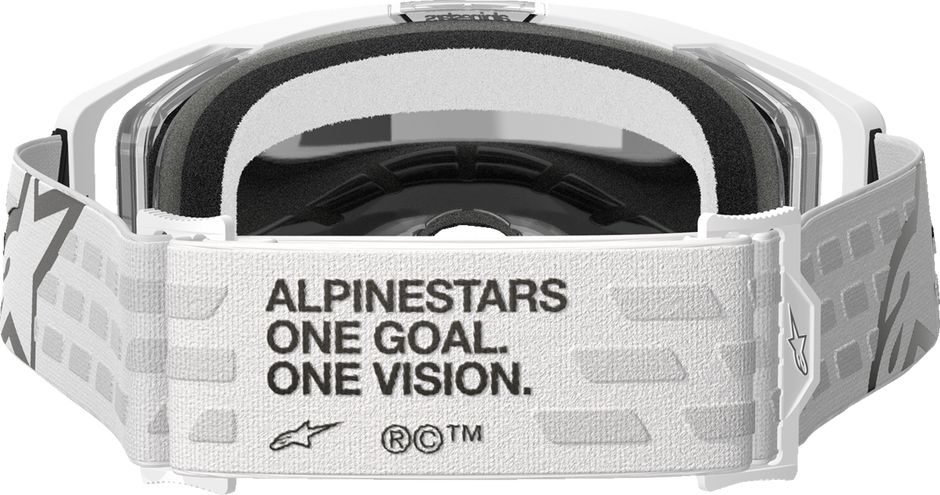 ALPINESTARS GOGGLES Vision 8 Goggle - Corp - White - Silver Mirror Lens 5101625-2055
