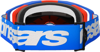 ALPINESTARS GOGGLES Vision 8 Goggle - Wordmark - Blue/Orange - Red Mirror 5101325-7303