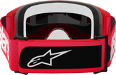 ALPINESTARS GOGGLES Vision 5 Goggle - Blaze - Red - Gold Mirror Lens 5102125-3115