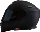 Z1R Solaris 2.0 modular street helmet in flat black with smoke visor, size XL, featuring full-face and modular design.