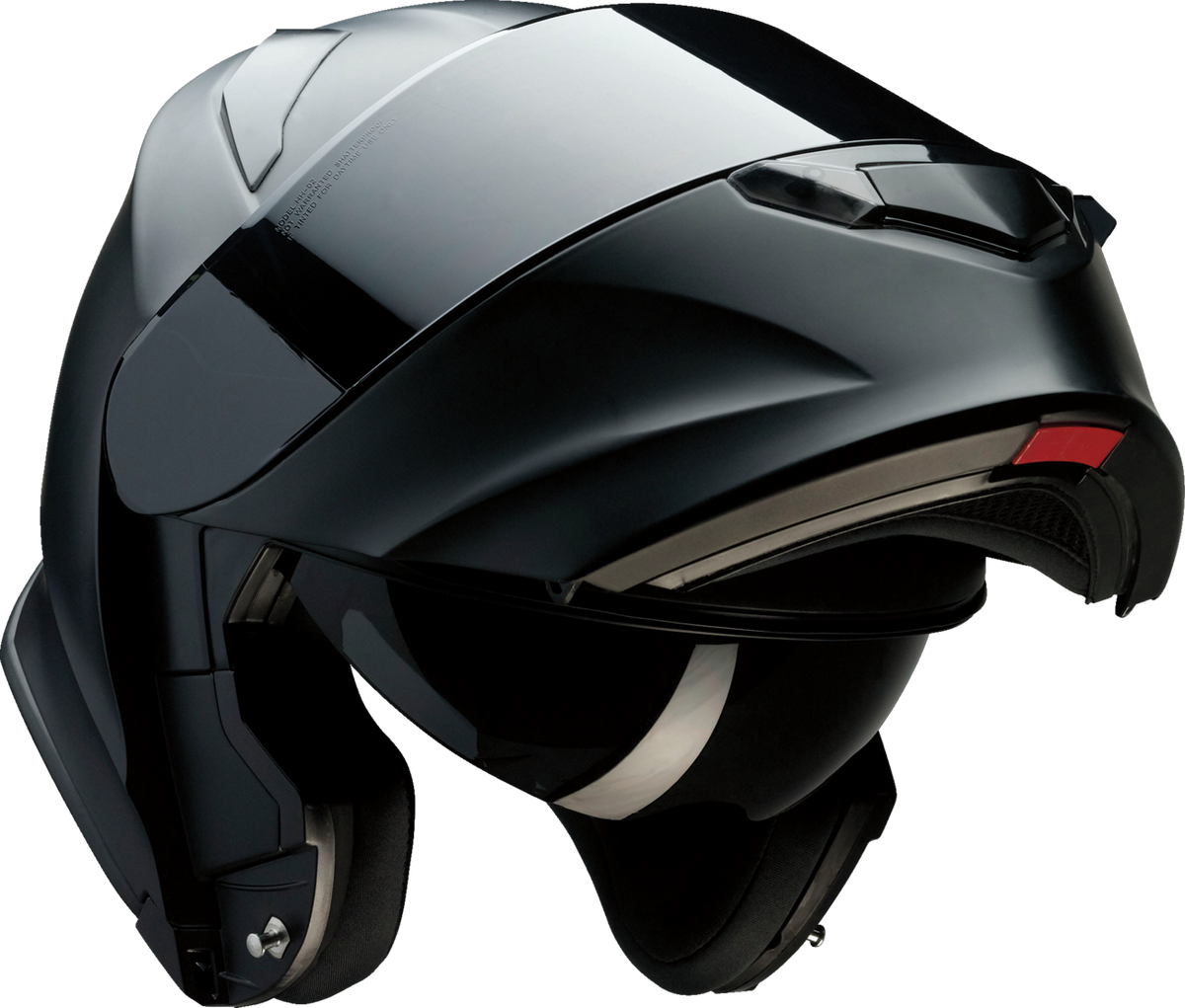 Z1R Solaris 2.0 modular street helmet in flat black with smoke visor, size 3XL, shown from a front angle.