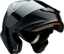 Z1R Solaris 2.0 street full face modular helmet in flat black with smoke visor, size XL, showcasing sleek design and secure fit.