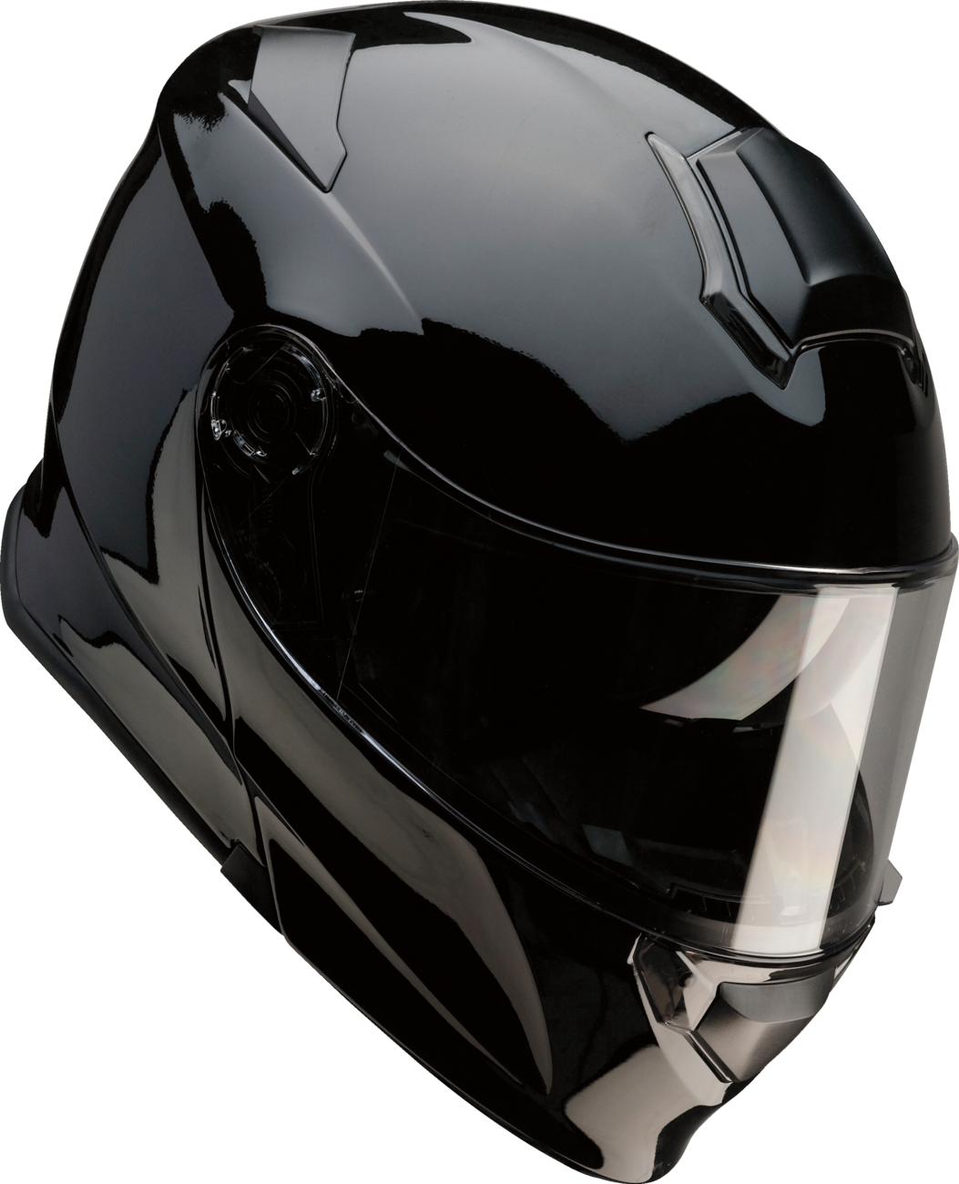 Black Z1R Solaris 2.0 modular street helmet in 2XL size, featuring a full face design with a sleek, solid finish.