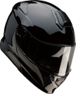 Black Z1R Solaris 2.0 modular street helmet in 2XL size, featuring a full face design with a sleek, solid finish.