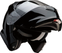 Black Z1R Solaris 2.0 modular street helmet in 2XL, showing the full face design with a sleek solid finish.