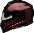 Z1R Solaris 2.0 solid wine street full face modular helmet, medium size, with open and closed face options.