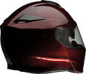 Z1R Solaris 2.0 modular street helmet in solid wine color, medium size, featuring full face and flip-up design.