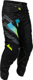 Kinetic Volt Pants Black/Grey/Teal/Yellow Sz 38