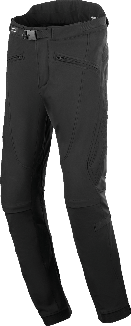 Black ALPINESTARS Alden Pants in US size 36, street apparel style, with a sleek, modern fit and quality fabric.