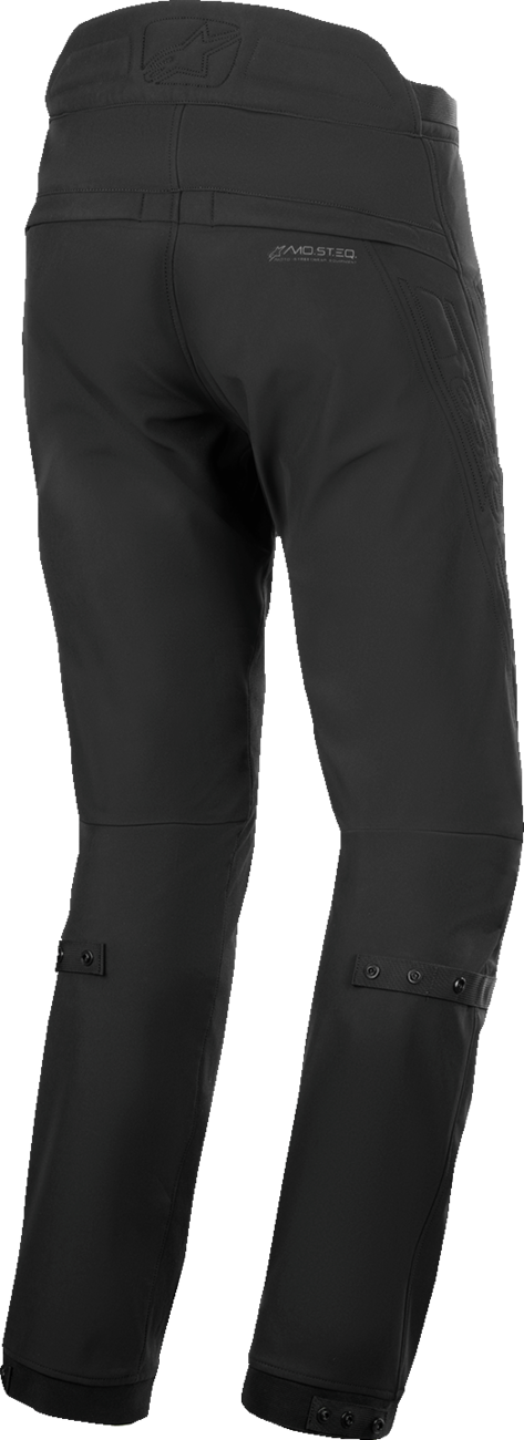 Black ALPINESTARS Alden Pants for men, US size 36, streetwear style, made of durable fabric with sleek design.
