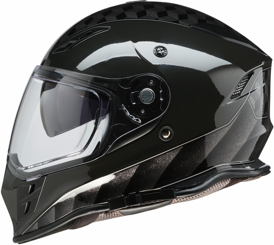 Gray Z1R Nemesis Thunderbird street full face helmet for adults, size large, with aerodynamic design and venting features.