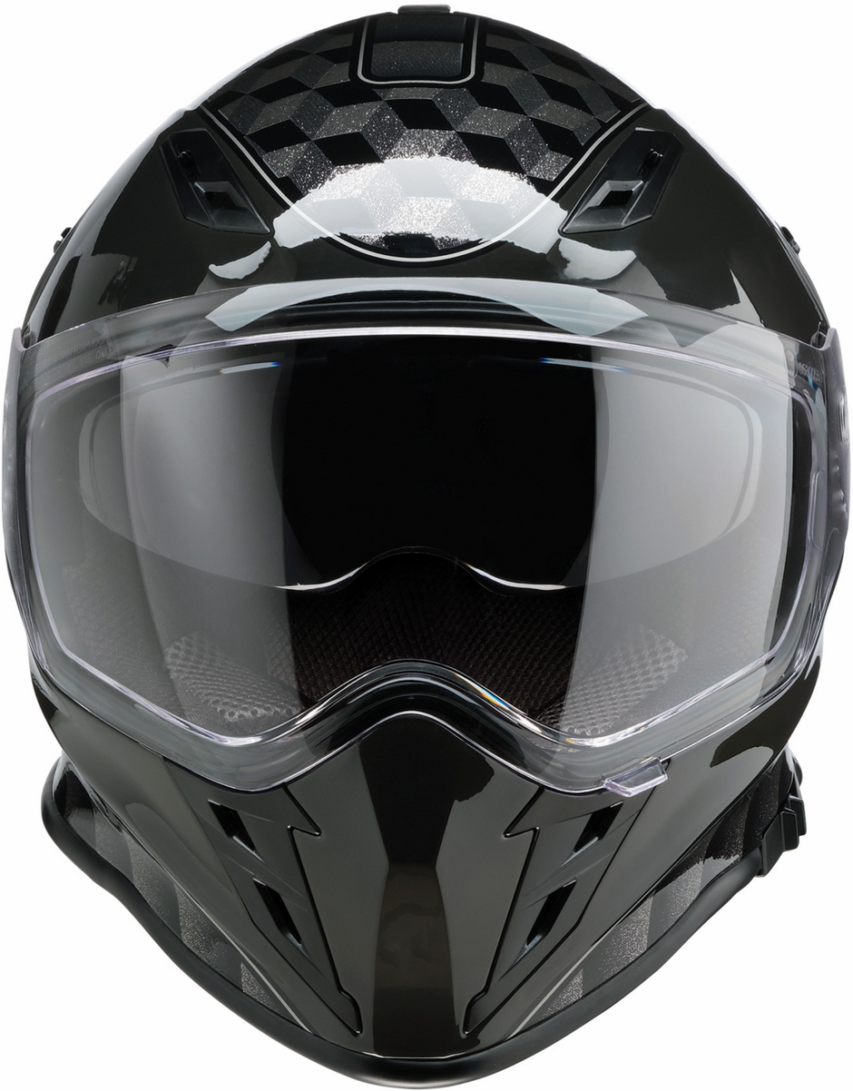 Z1R Nemesis Thunderbird gray full face street helmet for adults, large size, with aerodynamic design and ventilation features.