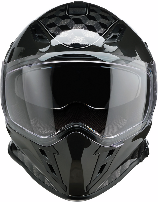 Z1R Nemesis Thunderbird gray full face street helmet for adults, large size, with aerodynamic design and ventilation features.