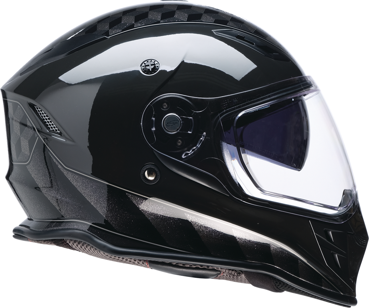 Z1R Nemesis Thunderbird gray full face street helmet for adults, large size, with sleek aerodynamic design.