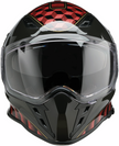 Red Z1R Nemesis Thunderbird street full face helmet for adults, medium size, with sleek aerodynamic design.