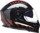 Red Z1R Nemesis Thunderbird street full face helmet in medium size, featuring a sleek design and full face coverage for adults.