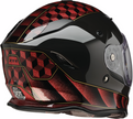 Red Z1R Nemesis Thunderbird street full face adult helmet in medium size, featuring aerodynamic design and full coverage.