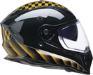Z1R Nemesis Thunderbird yellow full face street helmet for adults, size XS, with sleek aerodynamic design.