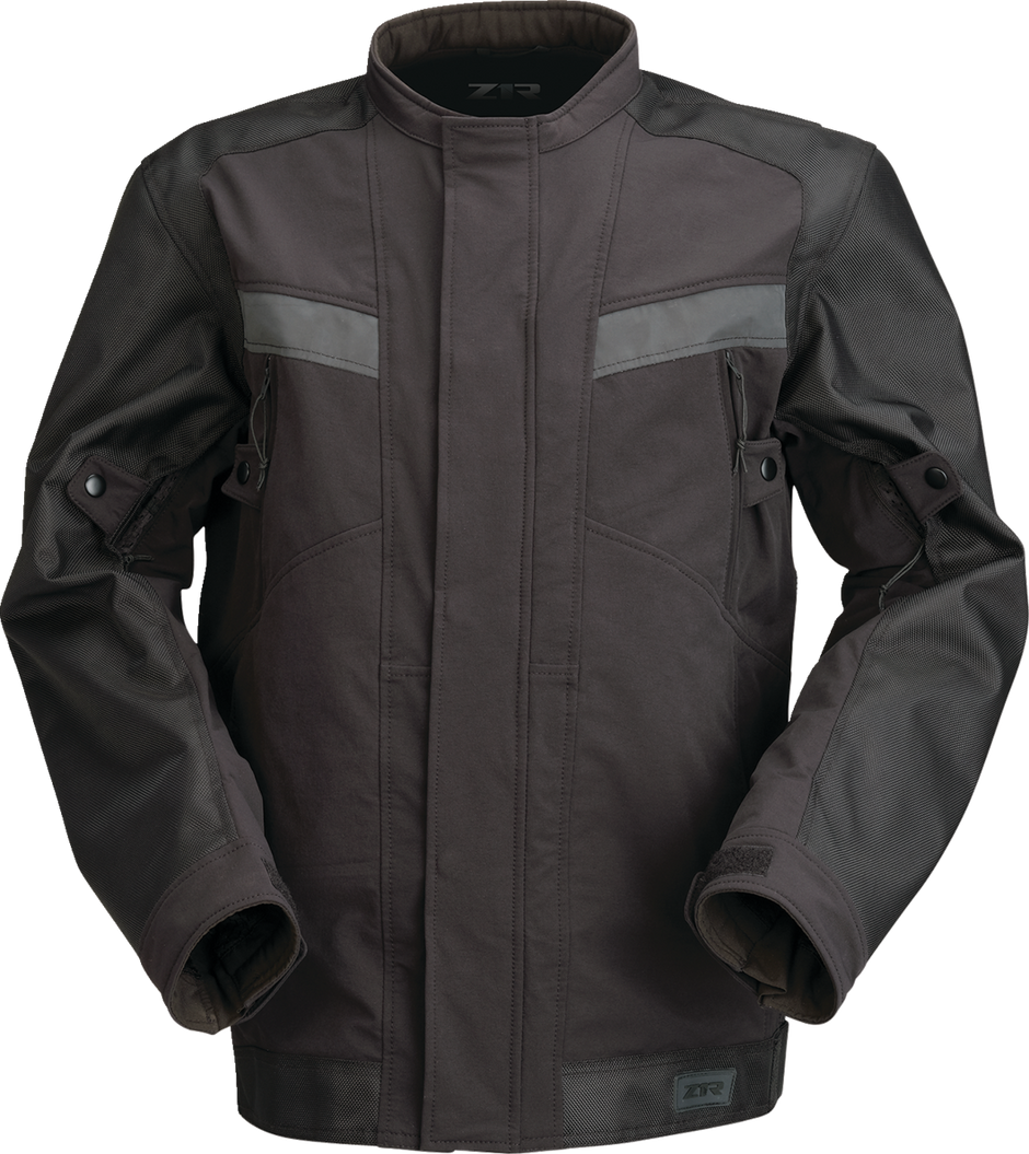 Black Z1R Crossvent jacket in small size, street apparel with a sleek design and zippered front, suitable for casual wear.