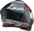 Z1R Youth Warrant 2.0 street full face helmet in black and red, medium size, with aerodynamic design and ventilation features.