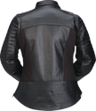 Black Z1R Women's Fury Jacket in Medium, stylish streetwear jacket with sleek design and comfortable fit.