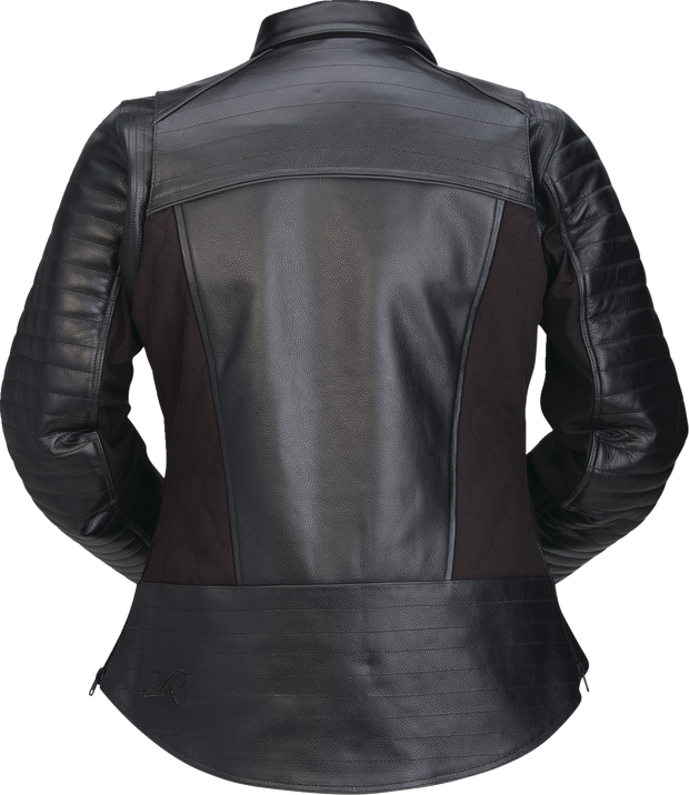 Black Z1R Women's Fury Jacket in Medium, stylish streetwear jacket with sleek design and comfortable fit.