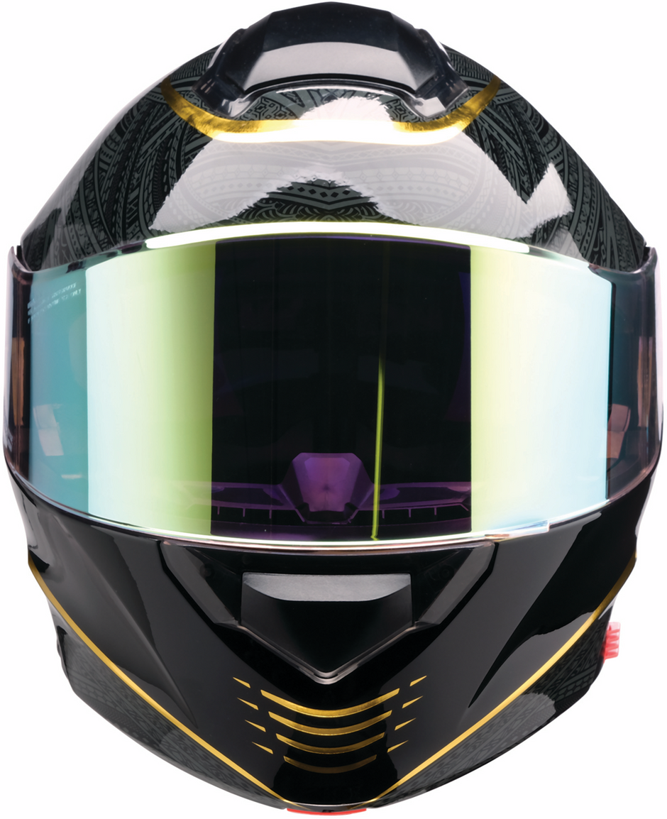 Black Z1R Solaris 2.0 modular street helmet in XS size, featuring a sleek full-face design with a smooth finish.