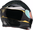 Z1R Solaris 2.0 Notorious black street full face modular helmet, XS size, showing the sleek design and secure chin strap.
