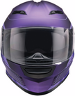 Z1R Jackal street full face helmet in Dark Matter purple with medium size, featuring aerodynamic design and ventilation.