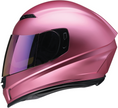 Pink satin Z1R Jackal street full face helmet in XS size, featuring a sleek design and secure fit for adult riders.